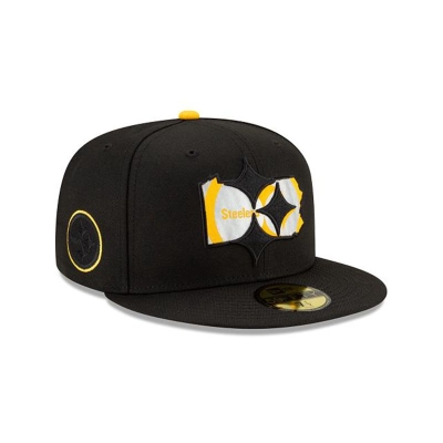 Sapca New Era Pittsburgh Steelers NFL State Logo Reflect 59FIFTY Fitted - Negrii